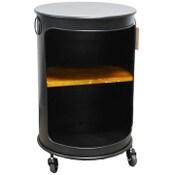 Wholesale - Metal Cabinet on Wheels with Shelves 24.5"Hx15.7"DIA C/P 1, UPC: 635309855282
